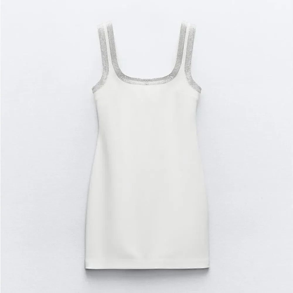 ZARA SHORT DRESS WITH RHINESTONES - Picture 8 of 9